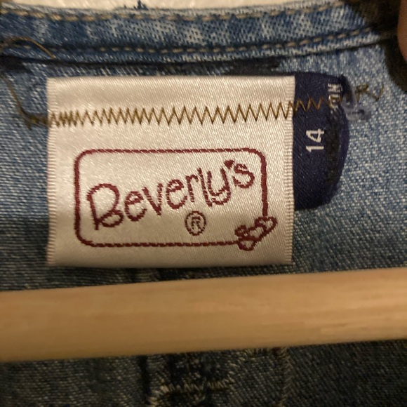 Beverly’s Pumpkin Fall Vintage Denim Sleeveless Jumper Dress Women’s Size 14 - Picture 5 of 5